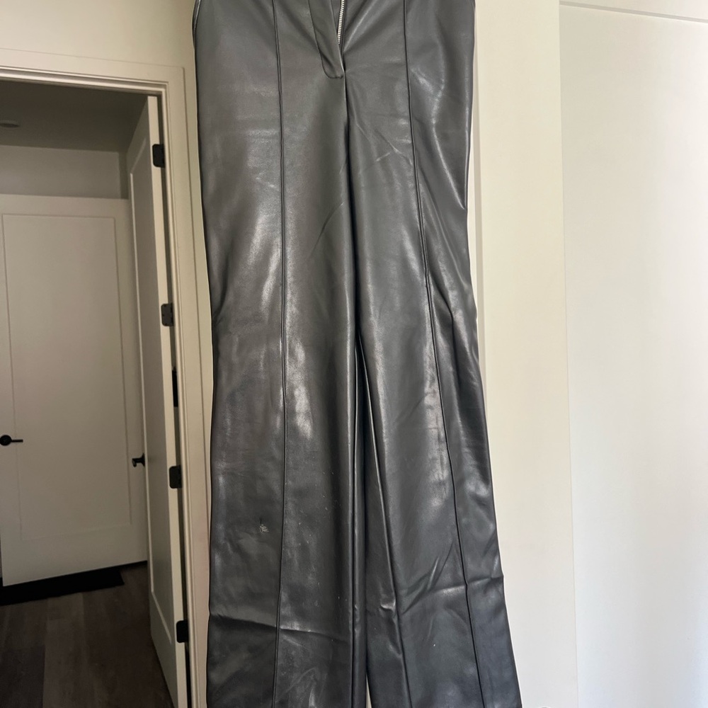 Stylish Black Leather Pants